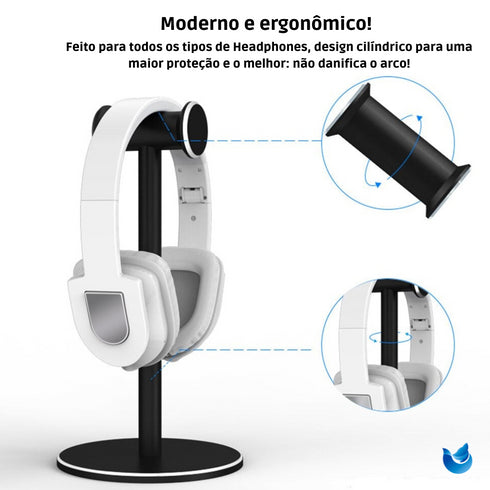 Suporte para Headphone Spiral Design iFoks em Alumínio